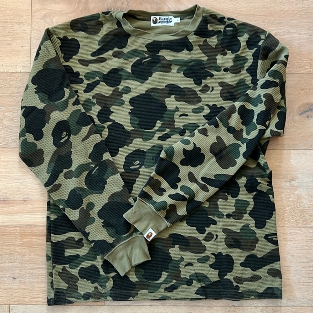 BAPE waffle shirt